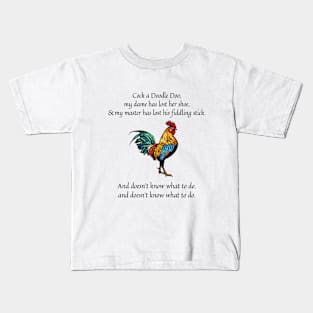 Cock a doodle doo nursery rhyme Kids T-Shirt